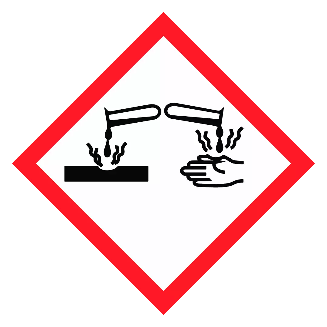 Corrosive pictogram