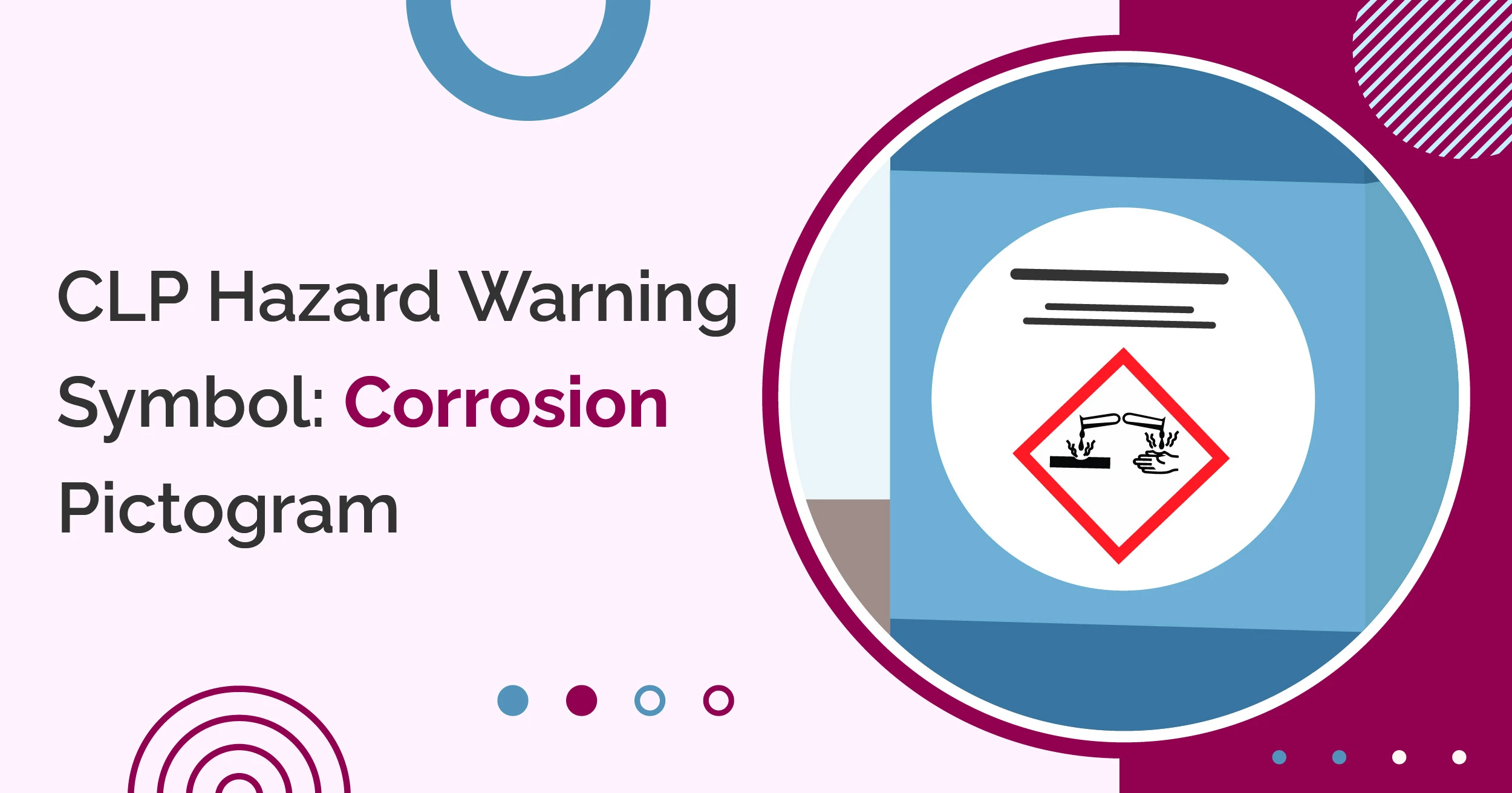 CLP Hazard Warning Symbol: Corrosion Pictogram