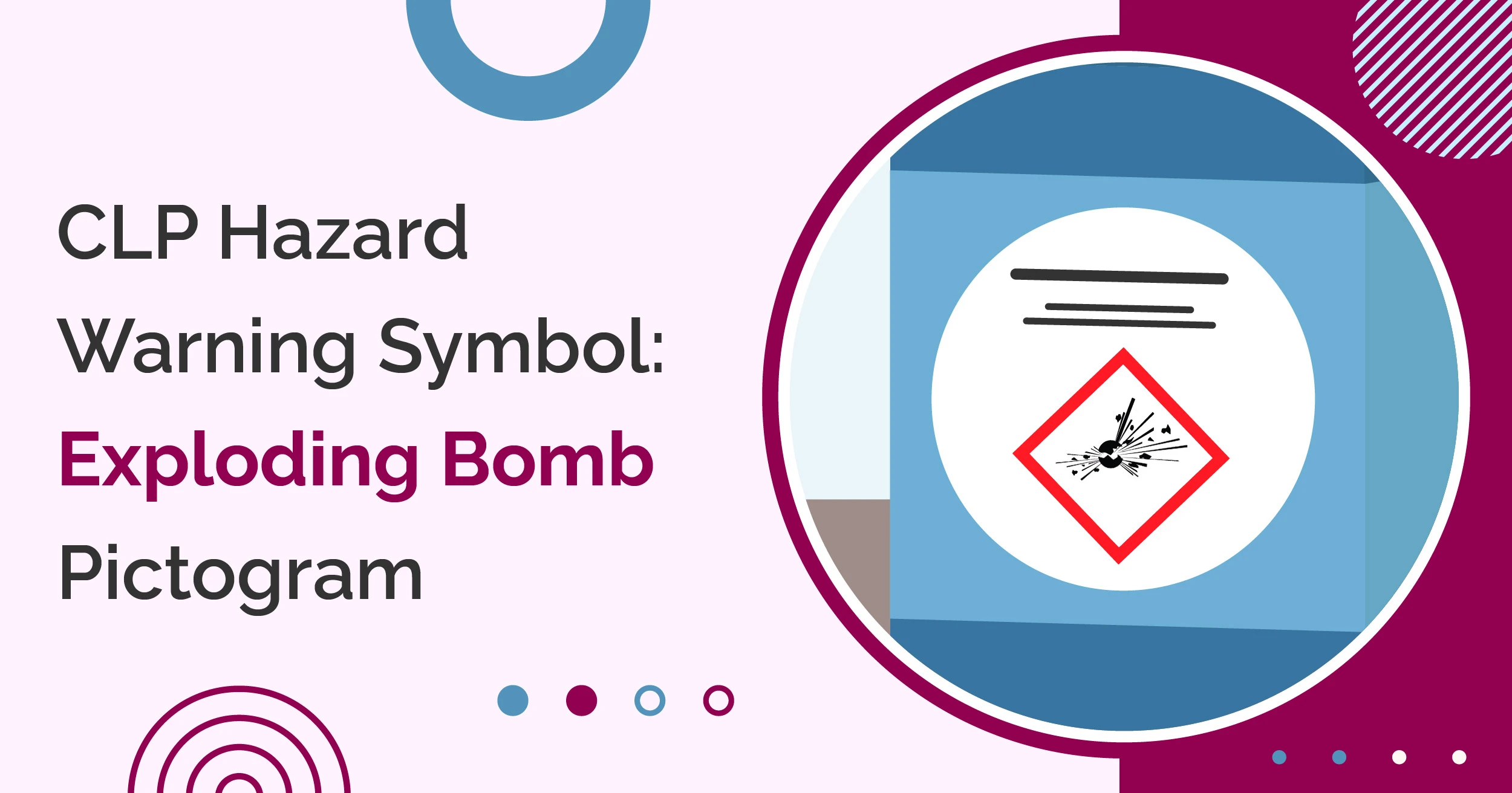 CLP Hazard Warning Symbol: Exploding Bomb Pictogram